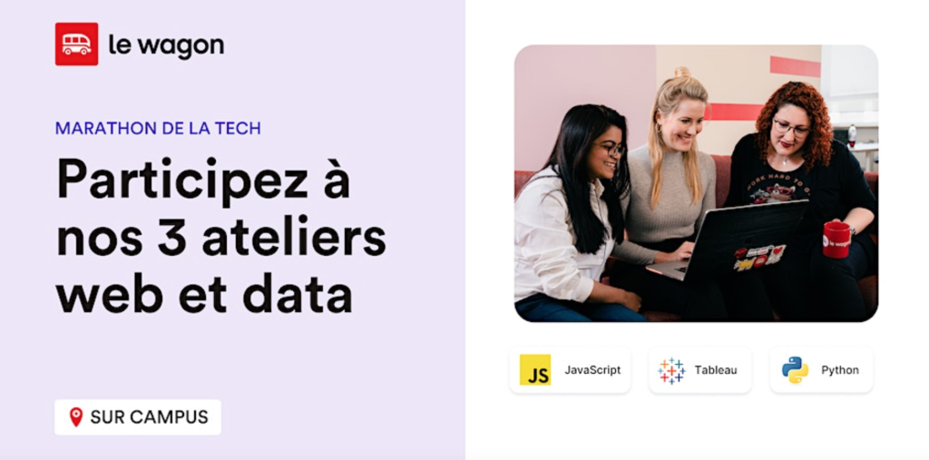 [Workshops Gratuits] Marathon de la Tech sur le campus du Wagon Lyon
