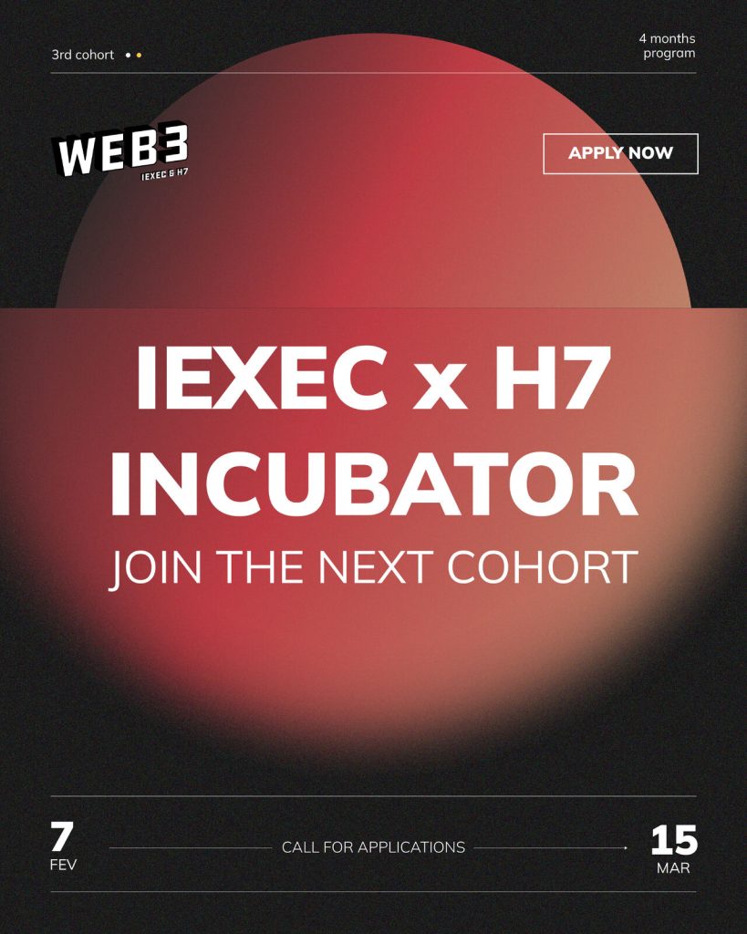 Incubateur Web3, par iExec et H7