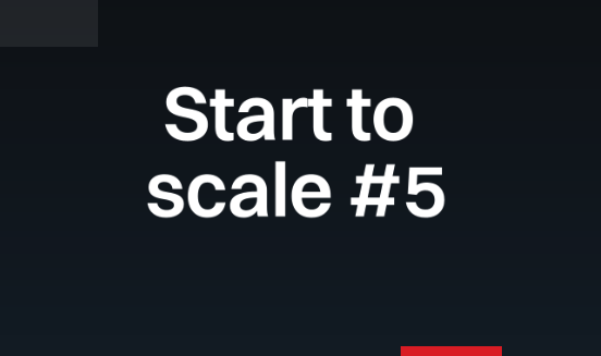 Start to scale #5