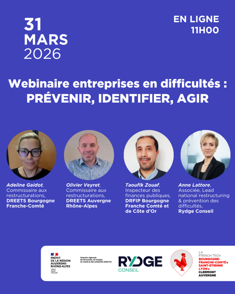 Webinaire Entreprises en difficulté : prévenir, identifier, agir