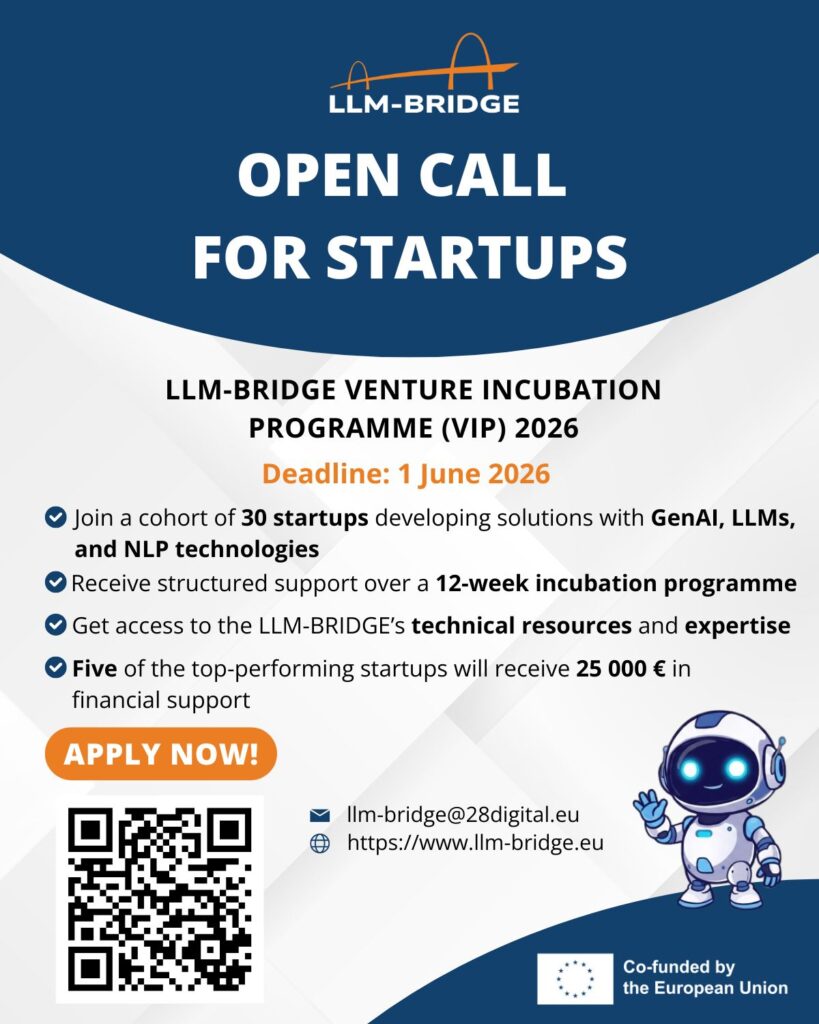 Programme d'incubation LLM-BRIDGE Venture (VIP) 2026