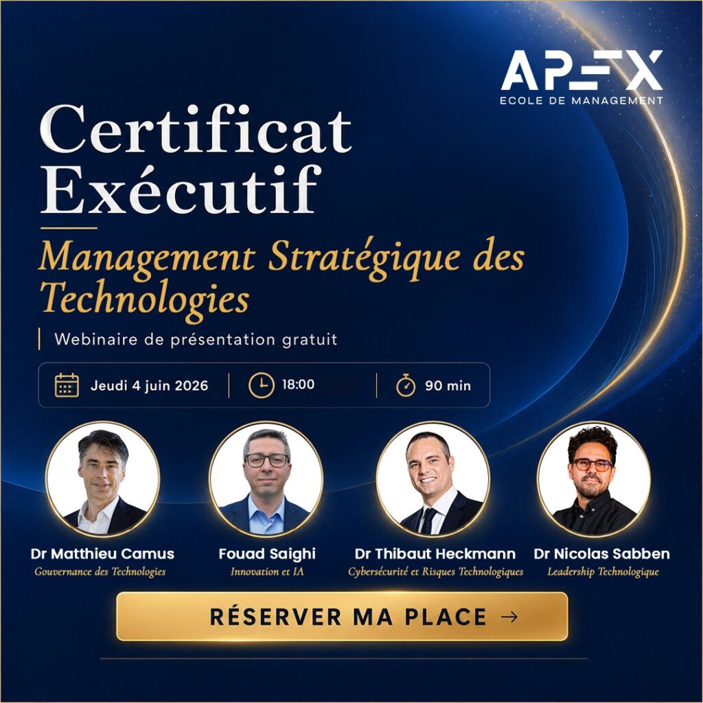 Cycle de formation management stratégique des technologies : webinaire de présentation 