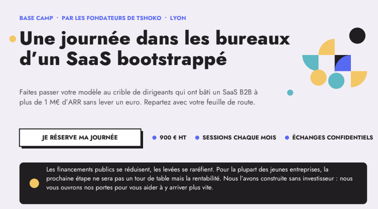 Base Camp : une journée d'immersion chez Tshoko pour challenger son business model